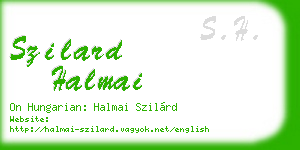 szilard halmai business card